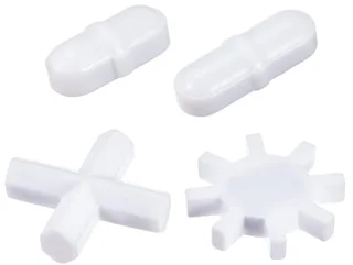 4-in-1 Magnetische Mixer Set - Staaf, Kruis, Tandwiel en Ring Vorm - Wit