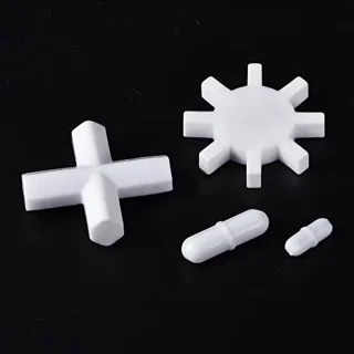 4-in-1 Magnetische Mixer Set - Staaf, Kruis, Tandwiel en Ring Vorm - Wit