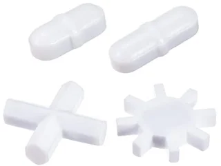 4-in-1 Magnetische Mixer Set - Staaf, Kruis, Tandwiel en Ring Vorm - Wit