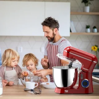 Elektrische Blender met 10 Snelheden en Kantelbare Kop - 3-in-1 Keukenmixer