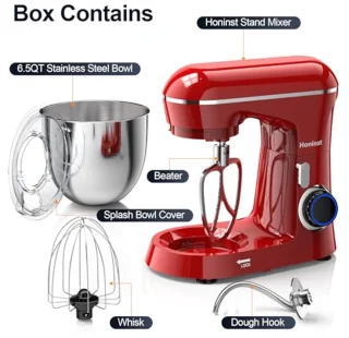 Elektrische Blender met 10 Snelheden en Kantelbare Kop - 3-in-1 Keukenmixer