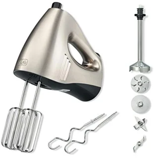 Multifunctionele Handmixer en Staafmixer - 16 Snelheden, Inclusief Klopper en Kneedhaken