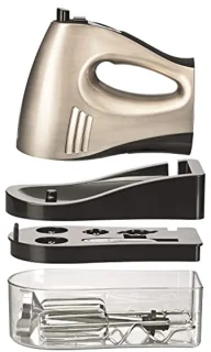 Multifunctionele Handmixer en Staafmixer - 16 Snelheden, Inclusief Klopper en Kneedhaken