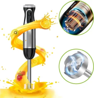 Staafmixer Set - Hakmolen - Groentesnijder - Soepmaker - Zwart en zilver