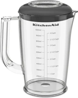 Kitchenaid staafmixer - Kitchenaid Go - Draagbare staafmixer met extra hakmolen en garde - met batterij - Zwart