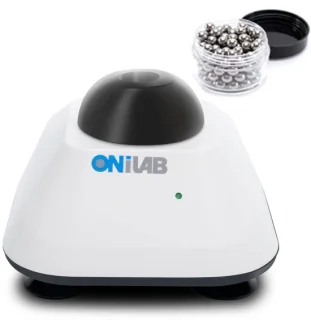 Mini Vortex Mixer met Touch-functie voor Laboratorium, Nagellak, Wimperlijm en Acrylverf - Stabiele Aluminium Gietijzeren Basis, 120 stuks 7/32 inch Mengballen