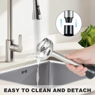 4-in-1 Staafmixer Set - Blender - 5 versnellingen en turbolader - RVS handmixer met garde, maatbeker en hakkom - 1000W - Comforthandgreep - Zwart