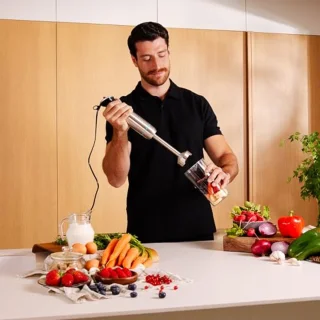 Hand Blender 1100W met Turbofunctie en XL Voet