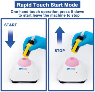Mini Vortex mixer met touch-functie - Laboratorium mengen, nagellak en acrylverf - Stabiele aluminium basis