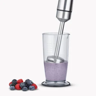 GTB® Staafmixer Set - Staafmixer Braun - Staafmixer met Hakmolen - Zwart en Zilver - 39cm x 6cm x 6cm