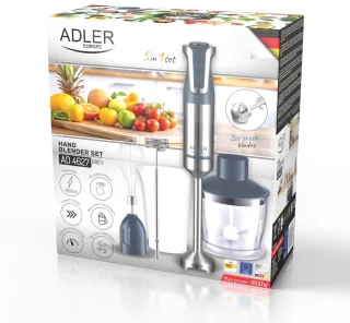 Adler - Staafmixer - Multifunctioneel - 1800W - Turbofunctie - AD 4627 g - Grijs