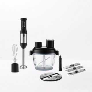 De TEAM CUISINE 6-in-1 Multifuctionele Staafmixer - Handblender - Foodprocessor - Hakmolen - Garde - 800Watt in één oogopslag