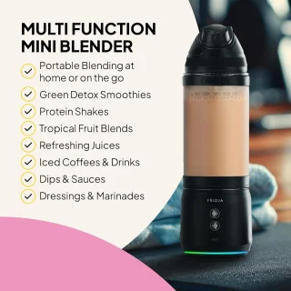 Draagbare Blender met Krachtige 240W Motor en Ultieme Functionaliteit voor Smoothies en Shakes