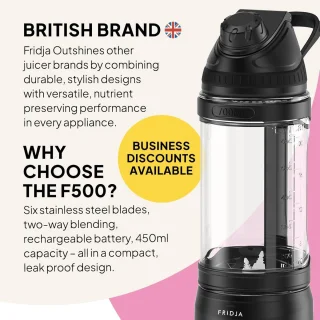 Draagbare Blender met Krachtige 240W Motor en Ultieme Functionaliteit voor Smoothies en Shakes