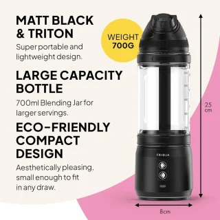Draagbare Blender met Krachtige 240W Motor en Ultieme Functionaliteit voor Smoothies en Shakes