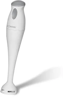 Staafmixer en handmixer voor smoothies met mengbeker en roestvrijstalen mes, 180 Watt