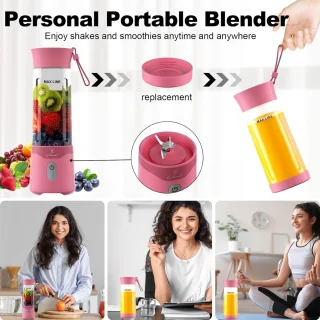 Draagbare Smoothie Mixer met 530 ml Inhoud en Oplaadbare Type C Technologie