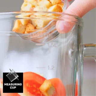 Hoge Vermogen Blender met 1300W, 1,5L Glazen Kom en Roestvrijstalen Messen - Ideaal voor IJs en Bevroren Voedsel