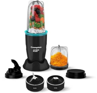 Krachtige Nutri Blender 400 Watt - Smoothie Maker & Mixer Grinder - Zwart & Zee Groen - 2 Potten & Sipper Cap
