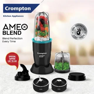 Krachtige Nutri Blender 400 Watt - Smoothie Maker & Mixer Grinder - Zwart & Zee Groen - 2 Potten & Sipper Cap