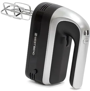 Handmixer met staafmixer en 6 snelheden - Ergonomische 250W handmixer met opbergkoffer
