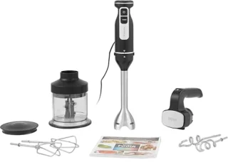 3-in-1 Hand Blender en Mixer met Chopper - 850W, Diverse Snelheden, Afwasmachinebestendige Onderdelen