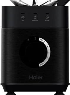 Blender met IJs Crush Functie, Smoothie Maker, 5 Variabele Snelheden, Automatische Reiniging, 1.7 L Glazen Kannetje, Persoonlijk Kannetje 0.6, 1200 W