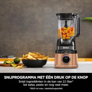 2-in-1 Detect Power Blender 1200W met 2L-Jug - Perfect voor Smoothies, Groenten Snijden en IJsdranken