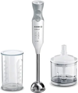 ErgoMixx staafmixer maatbeker deksel hakmolen - 600 Watt, wit.