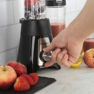 Persoonlijke Blender – Elektrische Smoothie Maker, 600ml Capaciteit, 2 Snelheden met Pulsfunctie, Inclusief 2 Draagbare Sportflessen, 400W