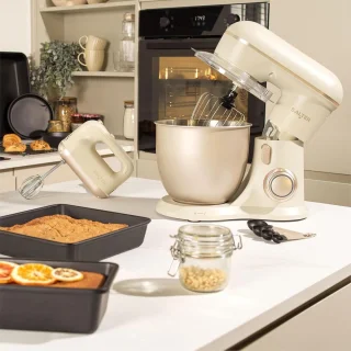 Elektrische Standmixer met 4 Liter Mengkom - 10 Snelheden, Pulse Functie, Spatbescherming en Accessoires
