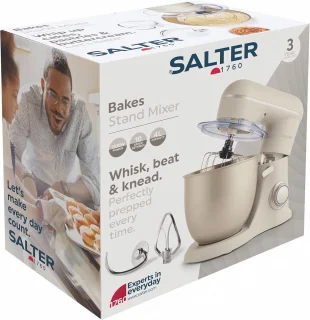 Elektrische Standmixer met 4 Liter Mengkom - 10 Snelheden, Pulse Functie, Spatbescherming en Accessoires