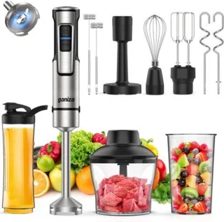 10-in-1 staafmixer met dubbele melkopschuimer