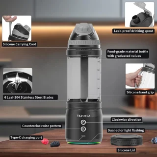 24 oz Draagbare Reisblender