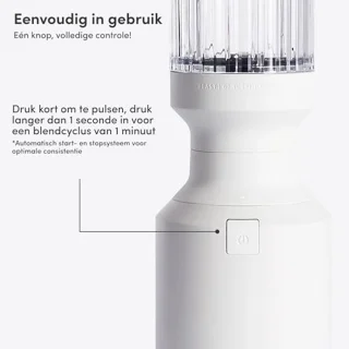 3-in-1 Smoothiemaker met 3 To-Go bekers - Wit