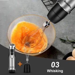 4 in 1 staafmixer set zwart 1200W