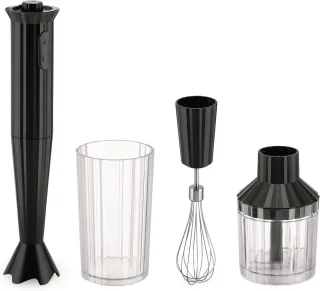 Alessi Plissé Staafmixer Set MDL10S B Zwart