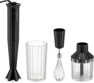 Alessi Plissé Staafmixer Set MDL10S B Zwart