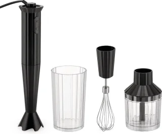 Alessi Plissé Staafmixer Set MDL10S B Zwart