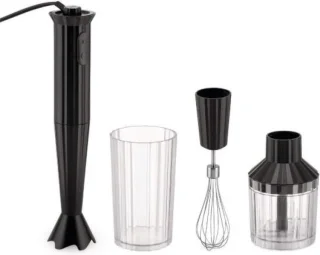 Alessi Plissé Staafmixer Set MDL10S B Zwart