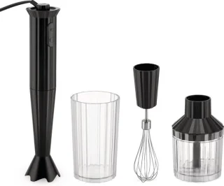 Alessi Plissé Staafmixer Set MDL10S B Zwart