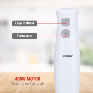 alpina Staafmixer Set 400W Wit