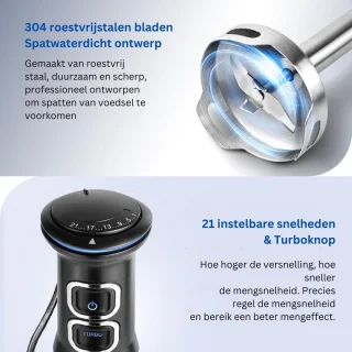 ApexArte Staafmixer met Hakmolen