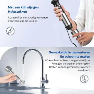 ApexArte Staafmixer met Hakmolen
