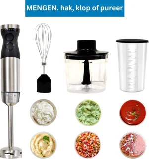 ApexArte Staafmixer met Hakmolen en Keukenmachine