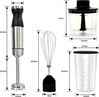ApexArte Staafmixer met Hakmolen en Keukenmachine