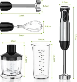 ApexArte Staafmixer met Hakmolen en Keukenmachine