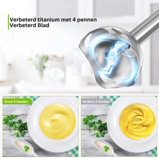 ApexArte Staafmixer met Hakmolen en Keukenmachine