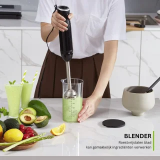 ApexArte Staafmixer met Hakmolen en Keukenmachine