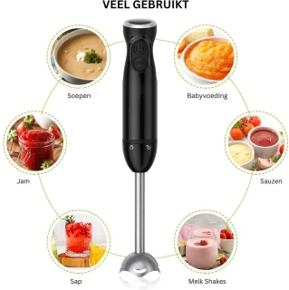 ApexArte Staafmixer met Hakmolen en Keukenmachine